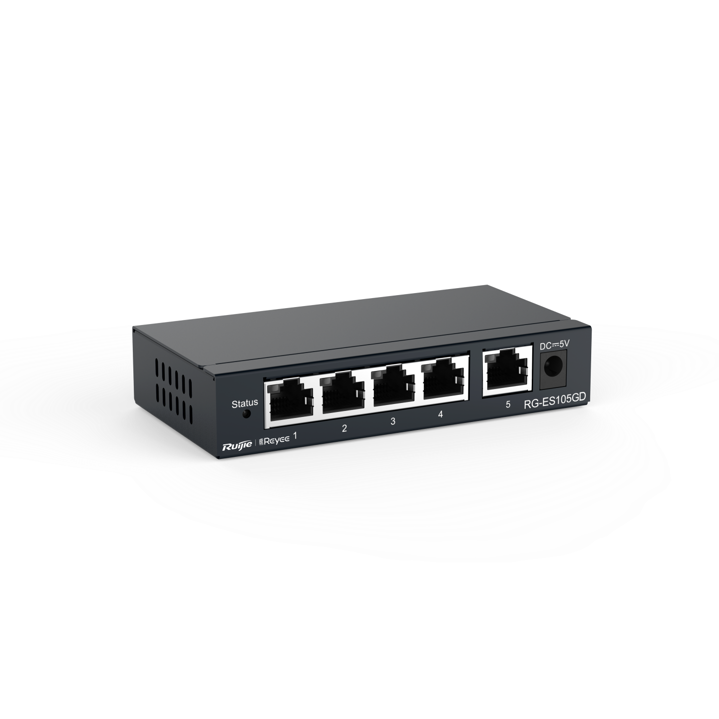 Ruijie - Reyee RG-ES105GD 5 Portlu, 10/100/1000 Gigabit, Tak Çalıştır Switch, Metal Kasa - Görsel 2
