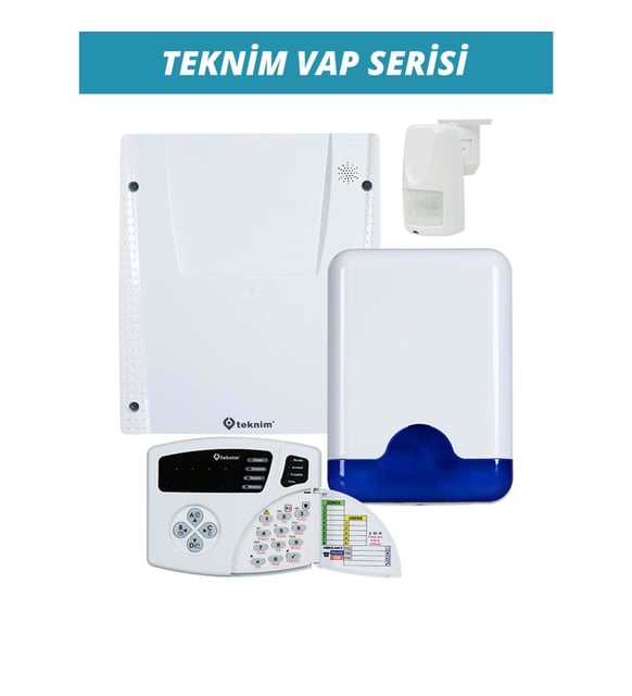 Teknim VAP-404PT 4+4 Zonlu PSTN'li Alarm Paneli - Görsel 2